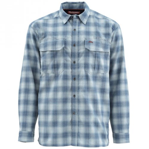 Рубашка Simms Coldweather LS Shirt Rich Blue Admiral Plaid