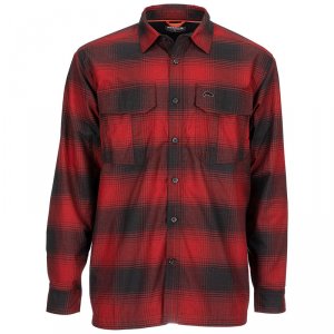 Рубашка Simms Coldweather LS Shirt Auburn Red Plaid