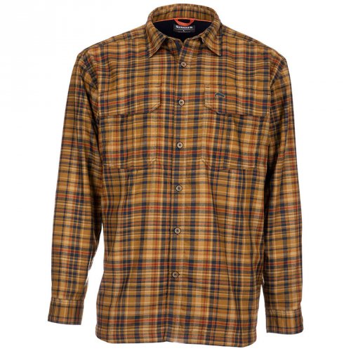 Рубашка Simms Coldweather LS Shirt Dark Bronze Admiral Plaid