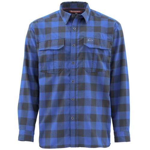 Рубашка Simms Coldweather LS Shirt Rich Blue Buffalo Plaid