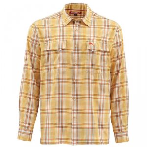 Рубашка Simms Legend LS Shirt Bright Yellow Plaid