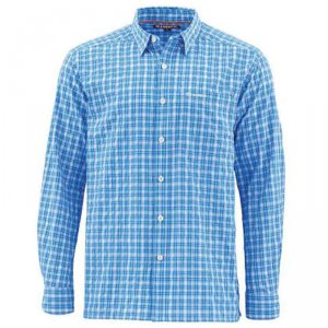 Рубашка Simms Morada LS Shirt Harbour Blue Plaid