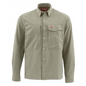 Рубашка Simms Guide LS Shirt - Solid Dark Khaki