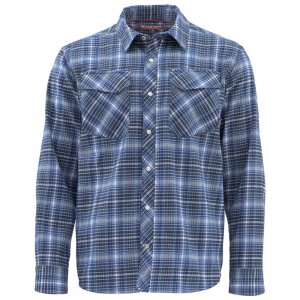 Рубашка Simms Gallatin Flannel LS Shirt Rich Blue Plaid
