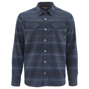 Рубашка Simms Gallatin Flannel LS Shirt Admiral Blue Stripe