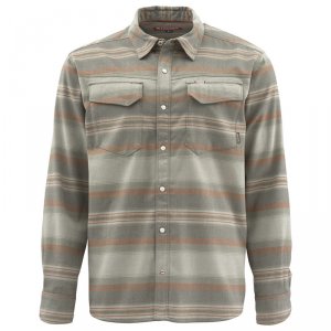 Рубашка Simms Gallatin Flannel LS Shirt Dark Stone Stripe