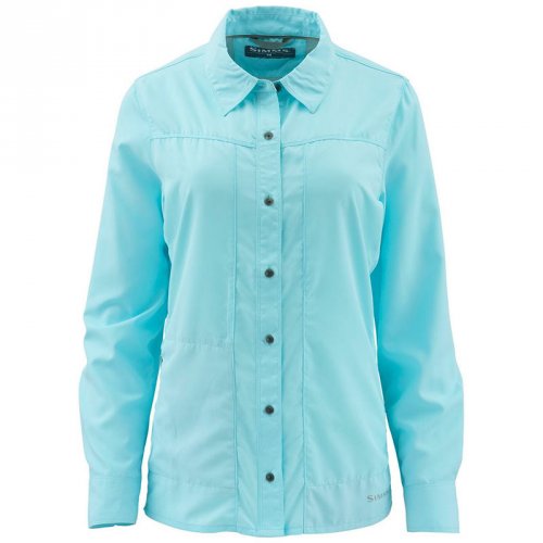 Рубашка Simms Womens Isle LS Shirt Sea Breeze