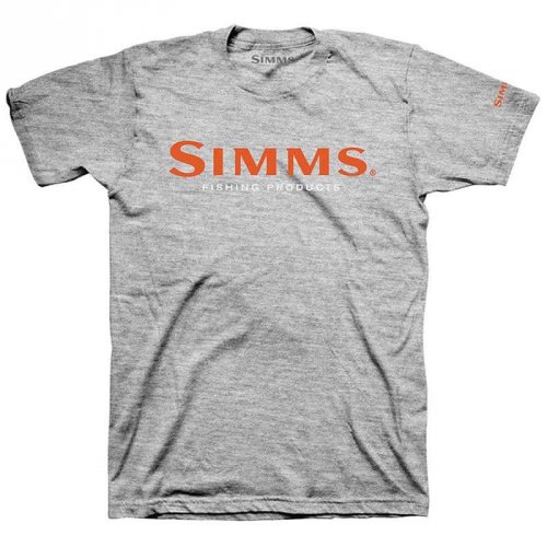 Футболка Simms Logo T-Shirt Grey Heather