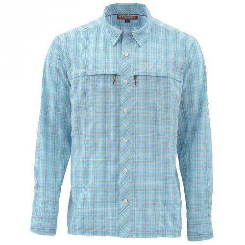 Рубашка Simms Stone Cold LS Shirt Teal Plaid