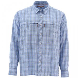 Рубашка Simms Stone Cold LS Shirt Harbor Blue Plaid