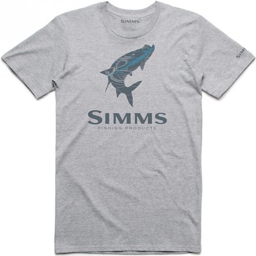 Футболка Simms Islamorada Tarpon T-Shirt Grey Heather