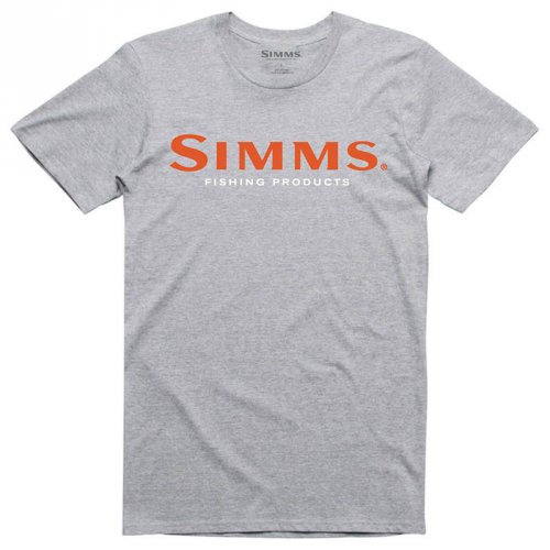 Футболка Simms Logo T-Shirt S19 Grey Heather