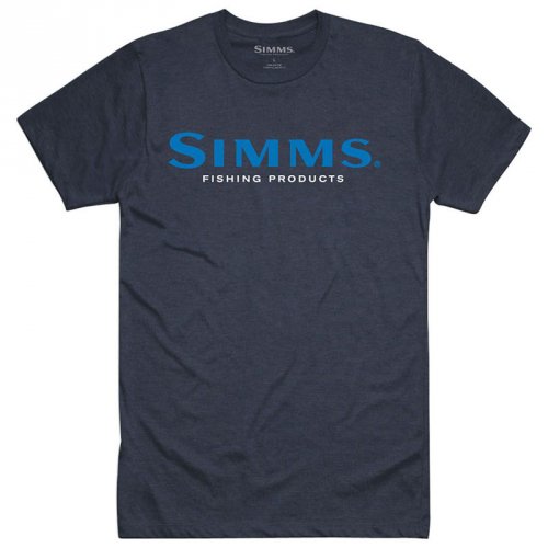 Футболка Simms Logo T-Shirt S19 Navy Heather