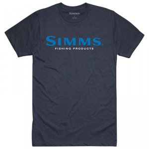 Футболка Simms Logo T-Shirt S19 Navy Heather
