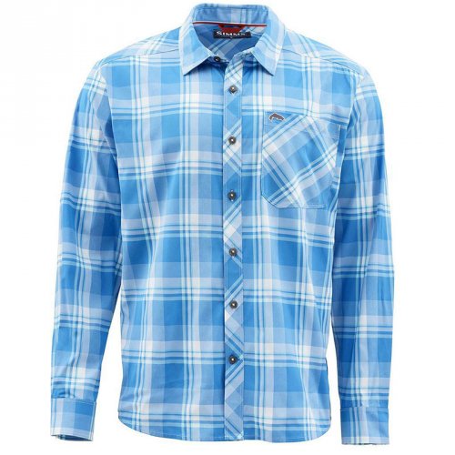 Рубашка Simms Outpost LS Shirt Pacific Plaid