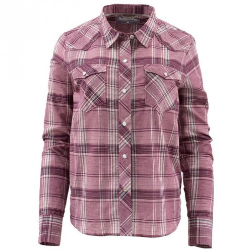 Рубашка Simms Womens Ruby River Shirt Garnet Plaid XS