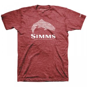 Футболка Simms Stacked Typo T-Shirt Red Heather