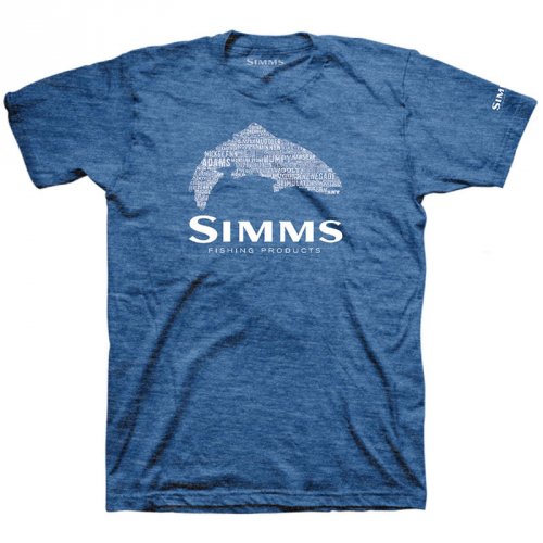 Футболка Simms Stacked Typo T-Shirt Royal Heather