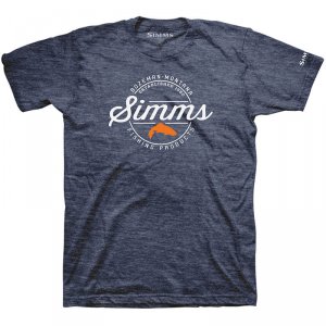 Футболка Simms Authentic T-Shirt Navy Heather