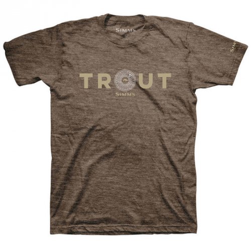 Футболка Simms Reel Trout T-Shirt Brown Heather