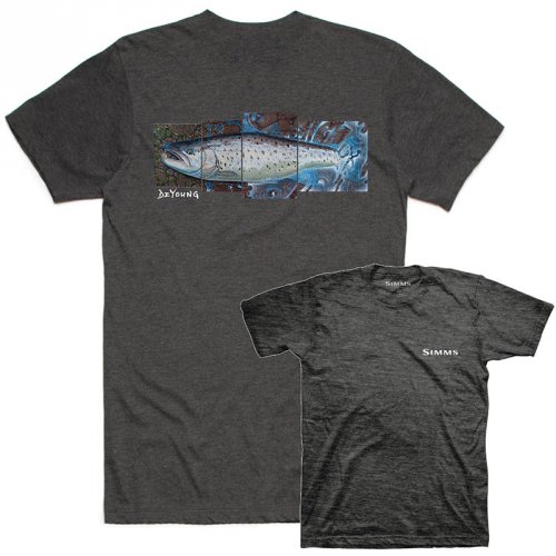 Футболка Simms DeYoung Seatrout T-Shirt Charcoal Heather