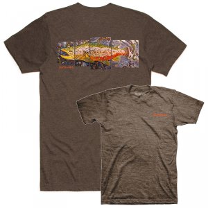 Футболка Simms DeYoung Brown Trout T-Shirt Brown Heather