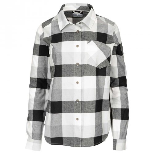 Рубашка Simms Womens Sunset Flannel LS Shirt Grey Heather Buffalo Plaid