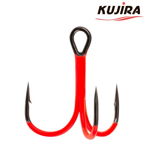 Крючки Kujira серия 536 тройник с покрытием RED