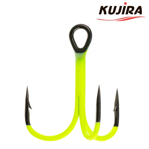 Крючки Kujira серия 536 тройник с покрытием YEL