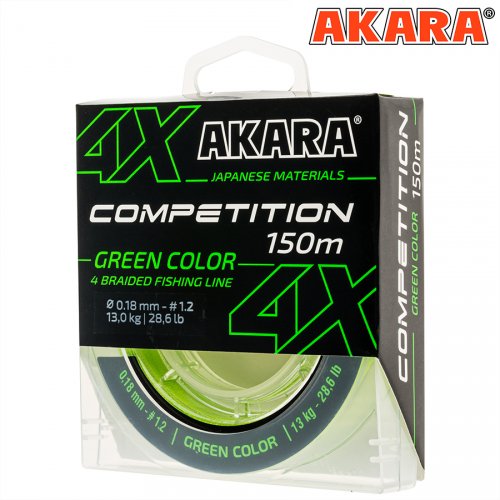 Шнур Akara Competition Green 150 м