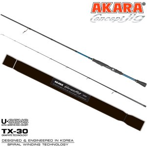 Спиннинг штекерный угольный 2 колена Akara Concept Jig TX-30 M (7-28)