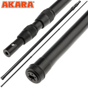 Ручка для подсачека Akara регулируемая длина 300 см черная