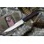 Нож Alpha AUS-8 S (Сатин,Черная рукоять, Камо ножны)