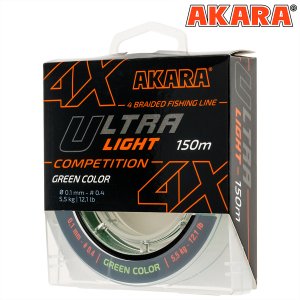 Шнур Akara Ultra Light Competition Green 150 м