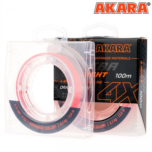 Шнур Akara Ultra Light Orange 100 м