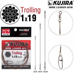 Поводок Kujira Trolling 1х19 (AFW)