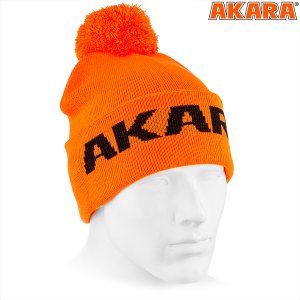 Шапка Akara Sport Winter Pompon Orange 4
