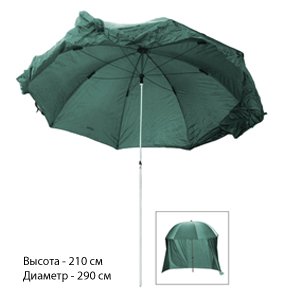 Зонт-укрытие + юбка CT1-30PUG зел. 210 диам.290