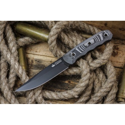 Нож Echo D2 BT (Черный, G10, Ножны кайдекс)