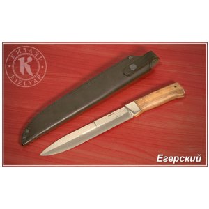 Нож Егерский (дерево-орех) стальн. притины