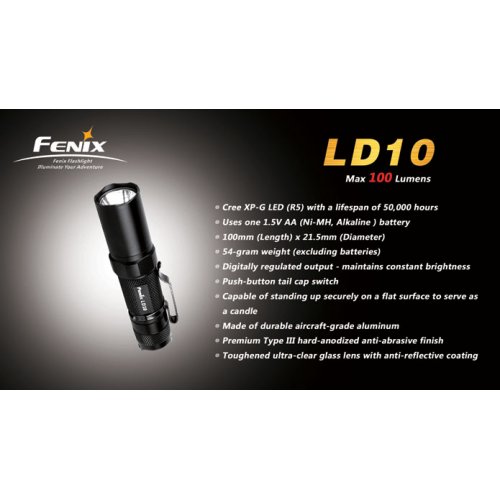 Фонарь Fenix Flashlights LD10 Cree R4 (132лм)