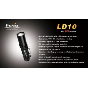 Фонарь Fenix Flashlights LD10 Cree R4 (132лм)