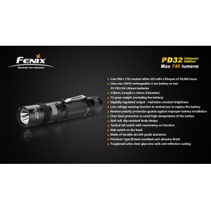 Фонарь Fenix Flashlights PD32 (315лм)