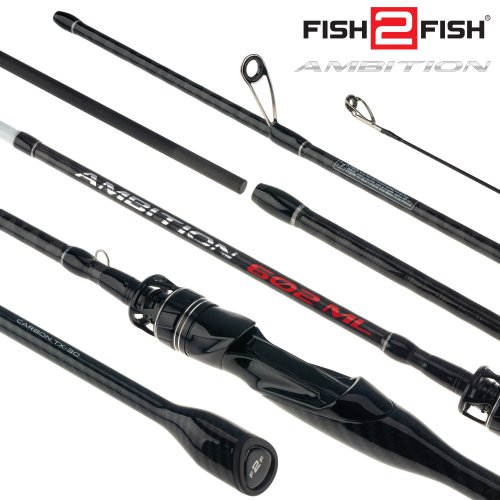 Спиннинг штекерный угольный 2 колена Fish2Fish Ambition TX-30