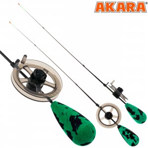 Удочка зимняя Akara Finezza Elite L (1,0-3,6 г) Gr-Gn
