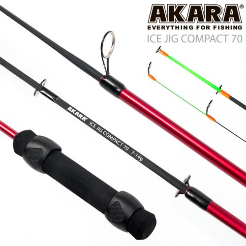 Удочка зимняя 2 колена Akara Ice Jig Compact 14г 70 см