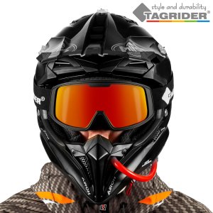 Маска горнолыжная Tagrider IMN-007-45 Gold Red Mirror Ski Winter