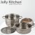 Мантоварка - пароварка Jolly Kitchen три яруса диаметр 32 см нержавеющая сталь