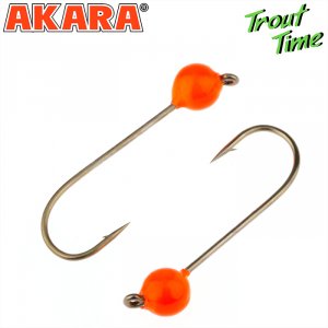Форелевая джиг-головка Akara Trout Time Шар вольфрам Orange (3шт)