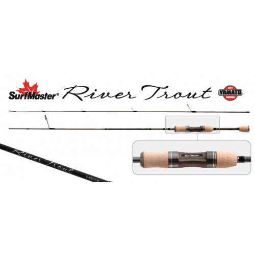 Спиннинг штекерный угольный 2 колена Surf Master K1225 River Trout TX-20